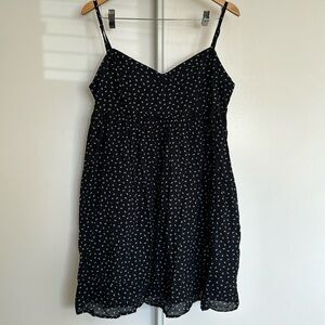 Navy and white babydoll stress